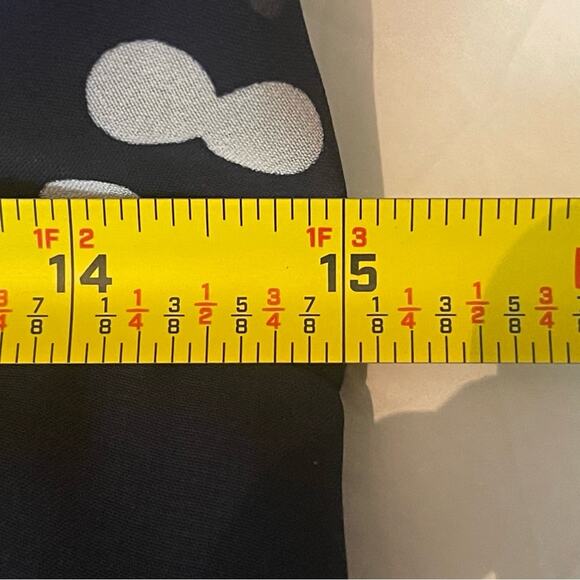 R & K Sheer Navy White Polka Dots Pleated Belted Feminine Maxi Dress NWOT Size 8 - Picture 12 of 13